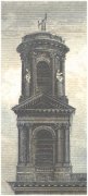 Tour nord de l'église Saint-Sulpice (extrait de gravure ancienne)