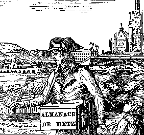 La Direction de Metz en 1830 (couverture d'almanach)